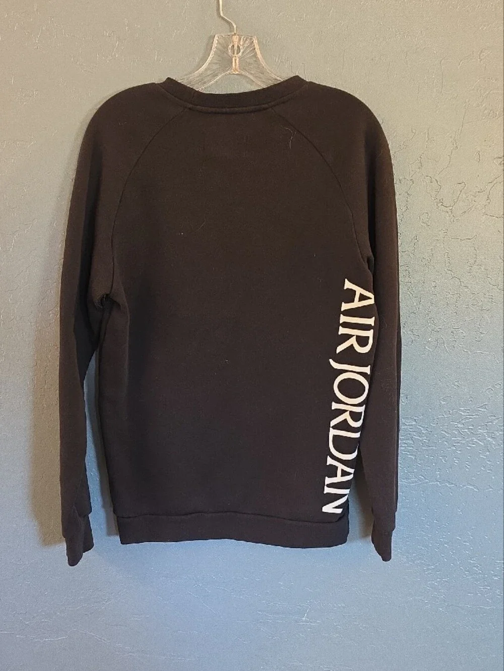 Jordan Black Crewneck with White and Red Logo